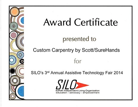 Recognition certificate by Surehands